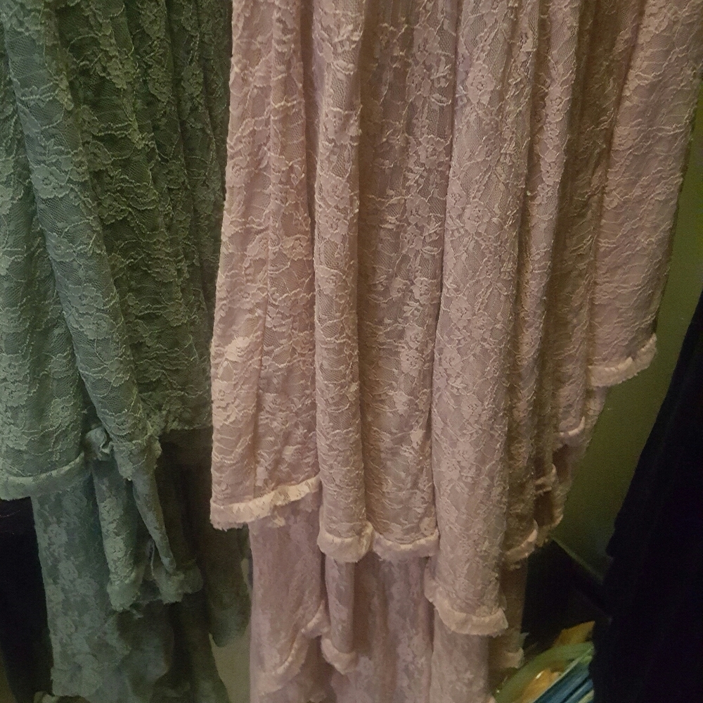 2 lace 3/4 length dresses